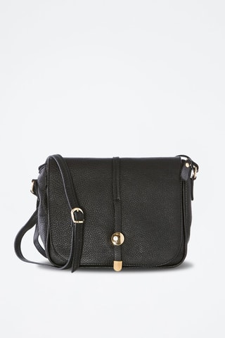 Sac bandoulière en cuir Monte Avella  - Noir