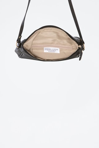 Sac bandoulière en cuir Monte Avella  - Noir