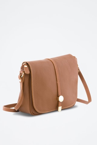 Sac bandoulière en cuir Monte Avella  - Marron