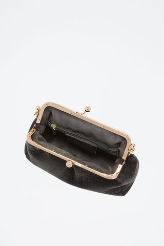 Pochette en cuir  - Noir
