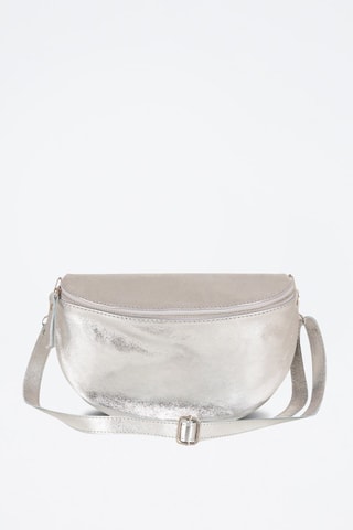 Sac bandoulière en cuir Scaffaiolo - Argenté