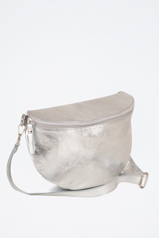 Sac bandoulière en cuir Scaffaiolo - Argenté