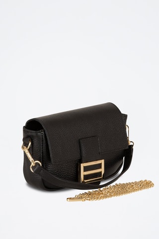 Sac bandoulière en cuir Tagliamento - Noir