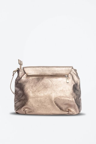 Sac bandoulière en cuir Serra Dolcedorme  - Doré
