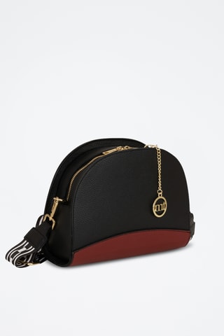 Sac bandoulière en cuir - Noir