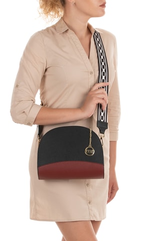 Sac bandoulière en cuir - Noir