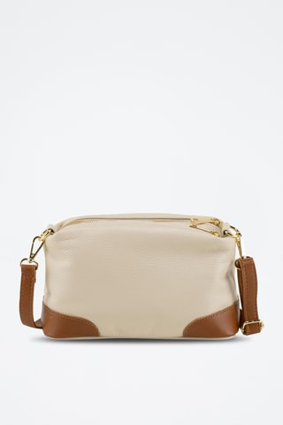 Sac bandoulière en cuir - Beige