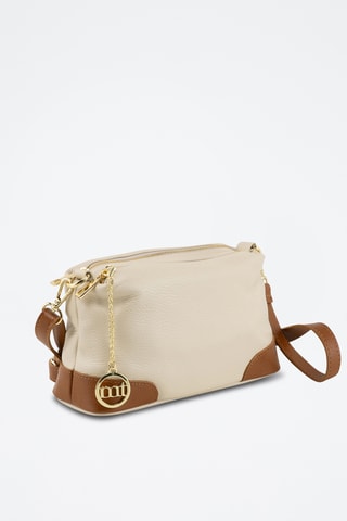 Sac bandoulière en cuir - Beige