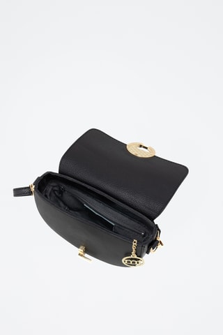 Sac bandoulière en cuir Azario - Noir