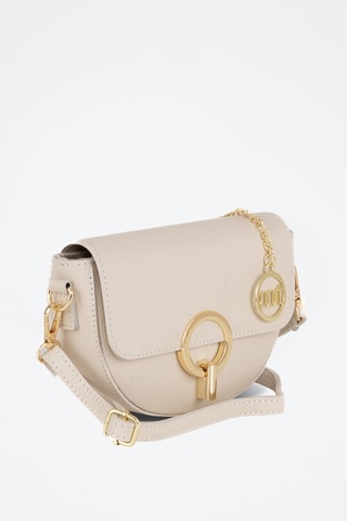 Sac bandoulière en cuir Azario - Beige