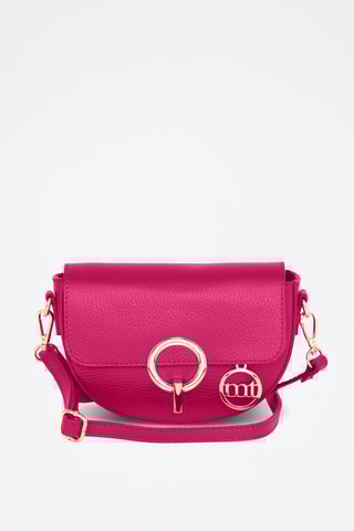 Sac bandoulière en cuir Azario - Rose