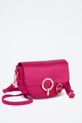 Sac bandoulière en cuir Azario - Rose