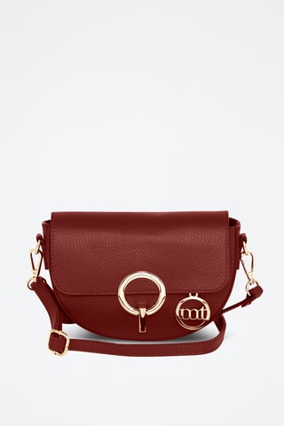 Sac bandoulière en cuir Azario - Rouge