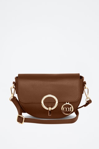 Sac bandoulière en cuir Azario - Marron