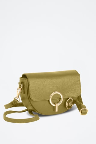 Sac bandoulière en cuir Azario - Vert