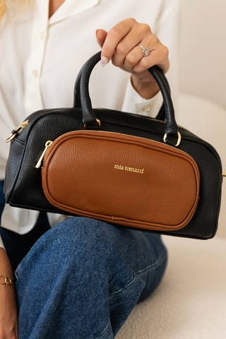 Sac à main en cuir Barellai - Noir