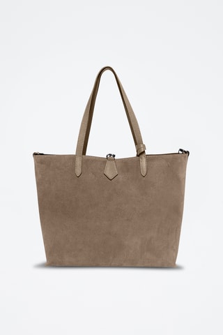 Sac porté épaule en cuir Venosta - Taupe