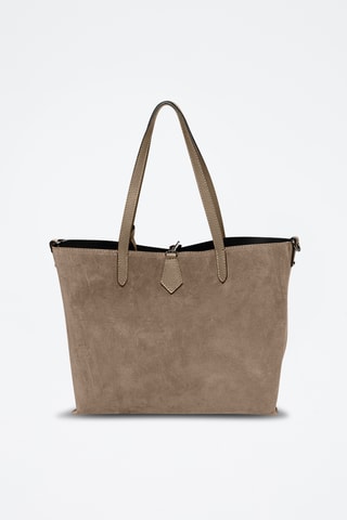Sac porté épaule en cuir Venosta - Taupe