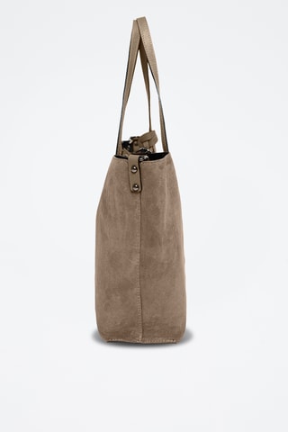 Sac porté épaule en cuir Venosta - Taupe
