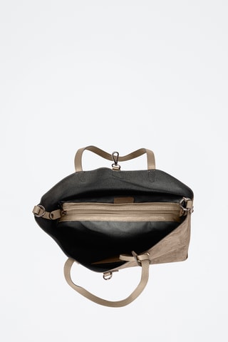 Sac porté épaule en cuir Venosta - Taupe