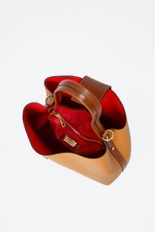 Sac à main en cuir Fusetti - Marron