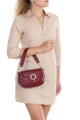 Sac à main en cuir Ceresio - Rouge