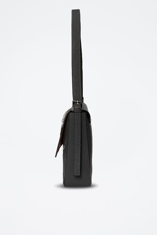 Sac bandoulière en cuir Viminale - Noir