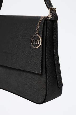 Sac bandoulière en cuir Viminale - Noir