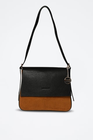 Sac bandoulière en cuir Viminale - Noir