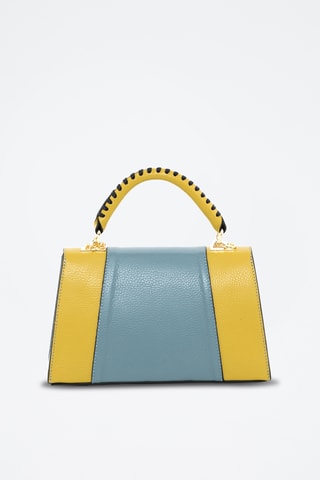 Sac à main en cuir Livenza - Bleu