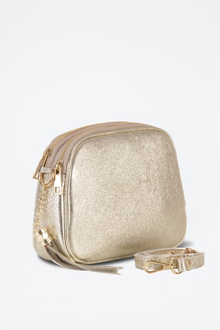 Sac bandoulière en cuir Flumendosa - Doré