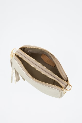 Sac bandoulière en cuir Flumendosa - Doré