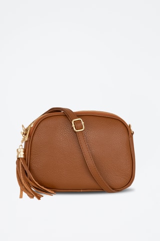 Sac bandoulière en cuir Flumendosa - Marron