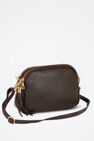 Sac bandoulière en cuir Flumendosa - Marron