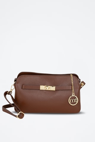 Sac bandoulière en cuir Venosta - Marron