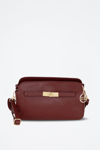 Sac bandoulière en cuir Venosta - Rouge