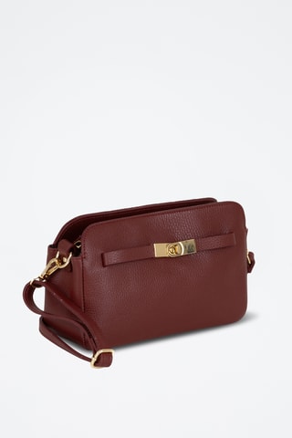 Sac bandoulière en cuir Venosta - Rouge