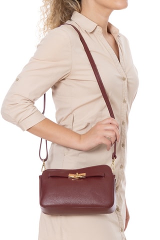 Sac bandoulière en cuir Venosta - Rouge