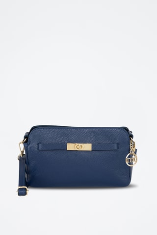 Sac bandoulière en cuir Venosta - Bleu