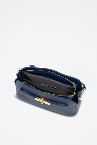 Sac bandoulière en cuir Venosta - Bleu