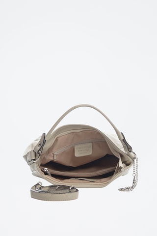 Sac porté épaule en cuir Molise - Beige