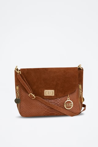 Sac bandoulière en cuir Dergano - Marron