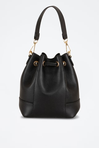 Sac seau en cuir Gradisca - Noir