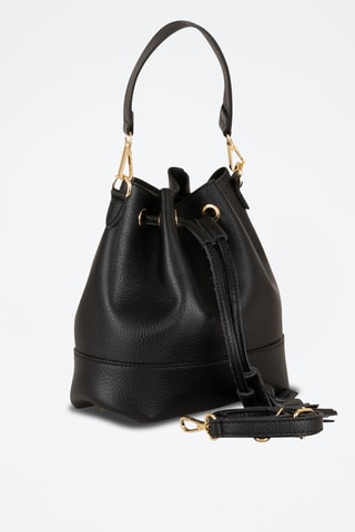 Sac seau en cuir Gradisca - Noir