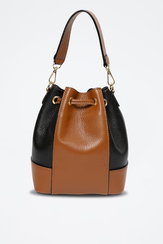 Sac seau en cuir Gradisca - Noir