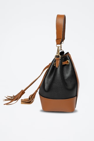 Sac seau en cuir Gradisca - Noir