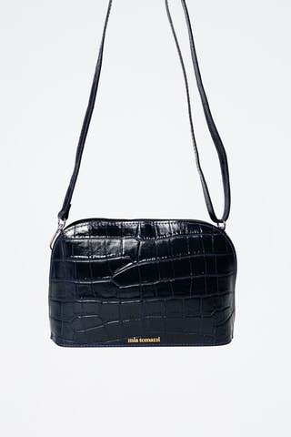 Sac bandoulière en cuir - Bleu