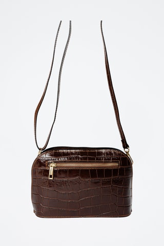 Sac bandoulière en cuir - Marron