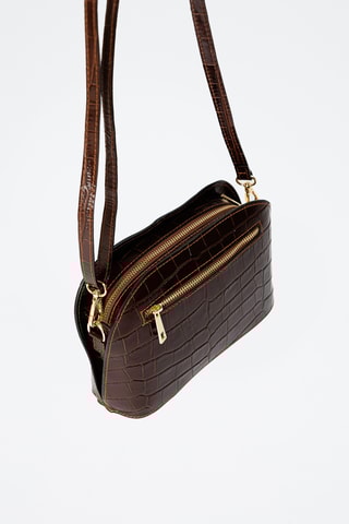 Sac bandoulière en cuir - Marron