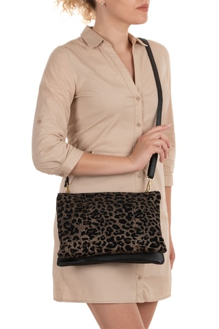 Sac bandoulière en cuir Abano - Noir